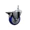 Service Caster 4 Inch Blue Polyurethane 38 Inch Threaded Stem Caster with Brake SCC-TS20S414-PPUB-BLUE-PLB-381615 - alternate 1